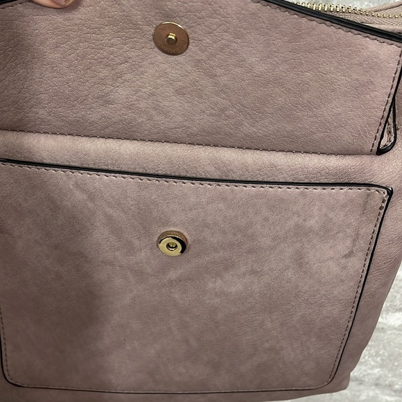 Massini Tan and Gold Crossbody Bag with Structured Design - Picture 5 of 12